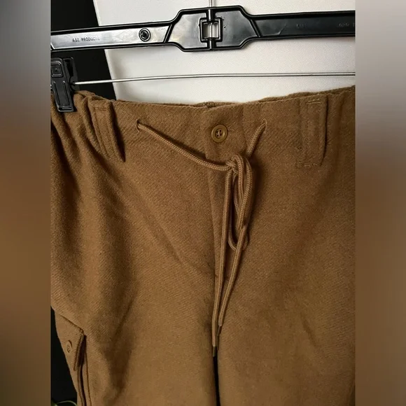 NWOT FREE PEOPLE Charli Wool Longline Cargo Shorts In Bronze Brown MRSP $148 - Picture 10 of 12